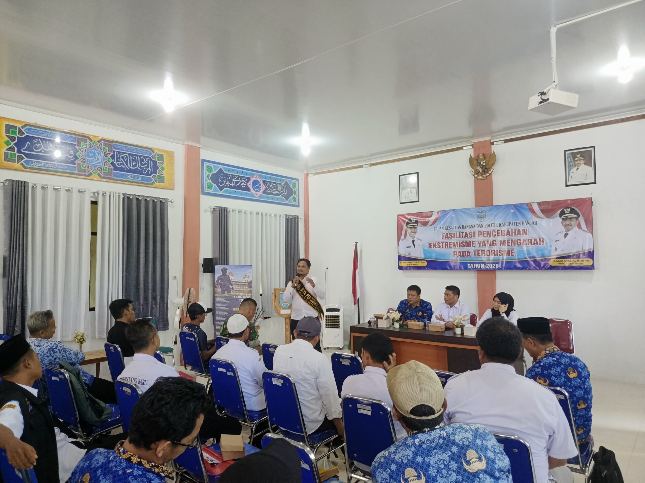 Sinergitas Bakesbangpol Banjar dan Densus 88 Edukasi Upaya Pencegahan Bahaya Radikalisme dan Strategi Pencegahan Ekstremisme yang Mengarah pada Terorisme.