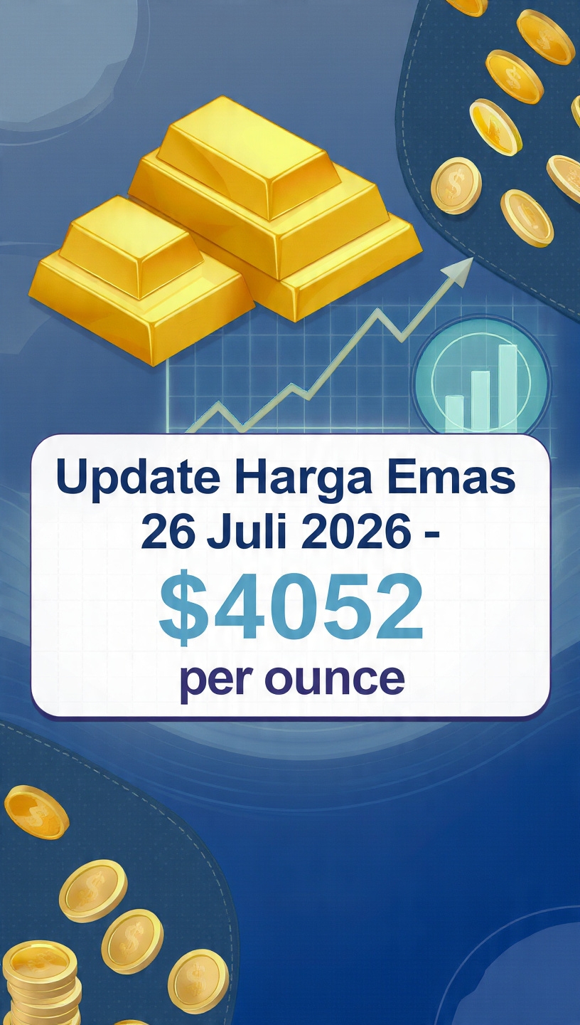 UPDATE HARGA EMAS 26 JULI 2026: MASIH BERTAHAN DI ATAS $4.000
