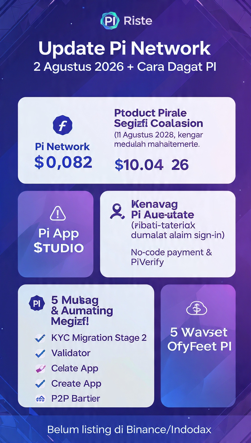 UPDATE PI NETWORK HARI INI – 2 AGUSTUS 2026
